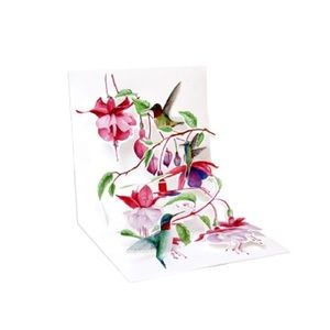 Treasures Hummingbirds Pop-Up Any Occasion Greeting Card
